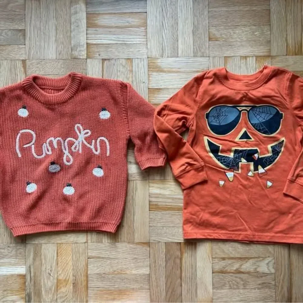 3T/ 4T Halloween Toddler Sweater & Tee